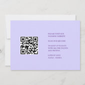 Elegantes Chic Lila Lavendel Save The Date (Rückseite)