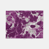Elegantes Chic Lila Violet Abstraktes Muster Fleecedecke (Vorderseite (Horizontal))