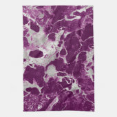 Elegantes Chic Lila Violet Abstraktes Muster Geschirrtuch (Vertikal)