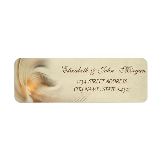 Elegantes Chic Luxury Address Label (Vorne)