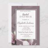 Elegantes Chic Magnolia Brautparty Einladung (Vorderseite)
