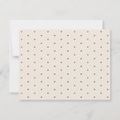 Elegantes Chic Monogramm Mitteilungskarte (Rückseite)