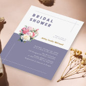 Elegantes Chic Pink Rose Brautparty Einladung