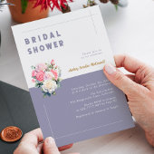 Elegantes Chic Pink Rose Brautparty Einladung