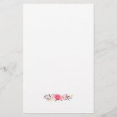 Elegantes Chic Pink Schönheitssalon-Menü Flyer (Hinten)