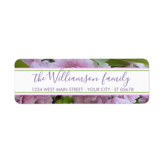 Elegantes Chic Pink Spring Cherry Blossom Tree Fot (Vorne)