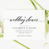 Elegantes Chic Polterabend Couples Brautparty Einladung