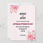 Elegantes Chic Romantic Minimalistisch Classic Bur Einladung (Vorderseite)