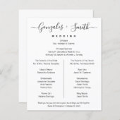 Elegantes Chic Schwarz-weiß einfaches Brautparty (Vorne/Hinten)