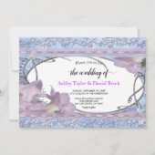 Elegantes Chic Script Extravagant Luxury Formal We Einladung (Vorderseite)