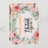 Elegantes Chic Script Liebe Heart Wedding Foto Vie Einladung (Vorne/Hinten)
