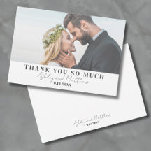 Elegantes Chic Simple Script Wedding Foto