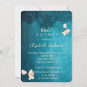 Elegantes Chic Vintag Ornament Brautparty Einladung (Vorderseite)