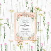 Elegantes Chic Watercolor-Brautparty Einladung