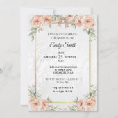 Elegantes Chic Watercolor-Brautparty Einladung (Vorderseite)