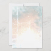 Elegantes Chic Wind Chimes, Herz-Brautparty Einladung (Rückseite)