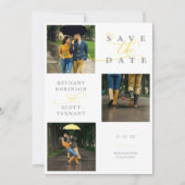 Elegantes Chic Yellow 3 Fotos Anspruchsvolle Hochz (Vorderseite)