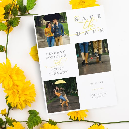 Elegantes Chic Yellow 3 Fotos Anspruchsvolle Hochz