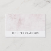 Elegantes Chicweiß gebürstetes Visitenkarte (Vorderseite)