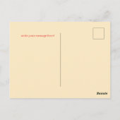 Elegantes chinesisches Neujahr Postkarte (Rückseite)