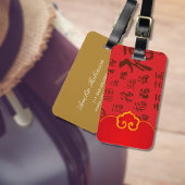 Elegantes chinesisches Neujahrsgeschenk 如 福 Segnun Gepäckanhänger