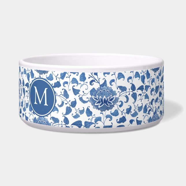 Elegantes chinesisches Töpfermuster Blau und Weiß Napf (Vorderseite)