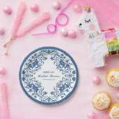 Elegantes Chinoiserie Antique Muster Brautparty Pappteller (Party)