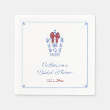 Elegantes Chinoiserie Holidays Brautparty Party