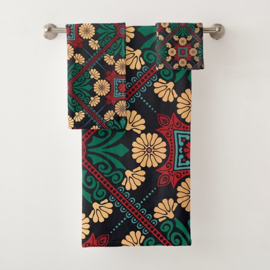 Elegantes chisches Dekorationsmuster Badhandtuch Set (Insitu)