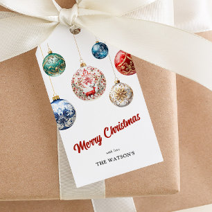 Elegantes Christbaumkugel Festliche Weihnachten  Geschenkanhänger