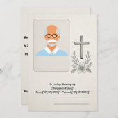 Elegantes Christliches Begräbnisbogen Feiertagskarte (Vorne/Hinten)