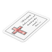 Elegantes Christliches Beileid Bereavement Magnet (Linke Seite)