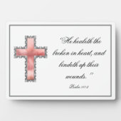 Elegantes Christliches Beileid Gedenkstätte Plaque Fotoplatte (Vorderseite)