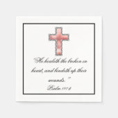 Elegantes Christliches Beileid Serviette (Vorderseite)