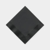 Elegantes Christliches Cross Name Datum schwarze B Servietten Mit Folie (Rechts)