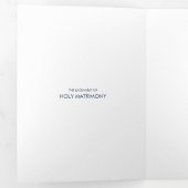 Elegantes Christliches Foto Hochzeit Einladung Bla (Innen Erste Seite)