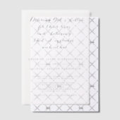 Elegantes Christliches Script Black & White Weddin Pergament Einladungen (Versetzt (Einladung))