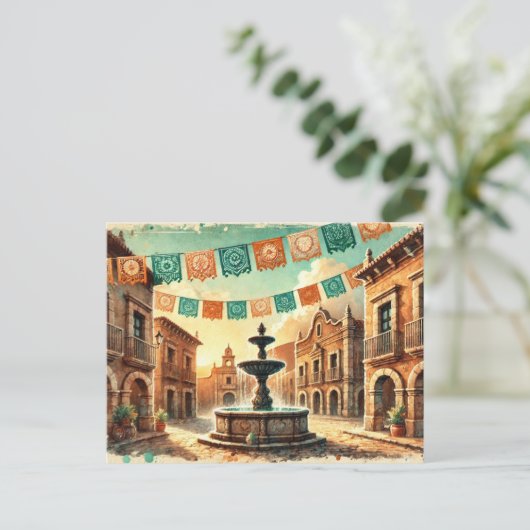 elegantes Cinco de Mayo Postkarte (Stehend Vorderseite)