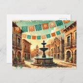 elegantes Cinco de Mayo Postkarte (Vorne/Hinten)