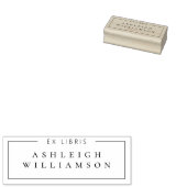 Elegantes Classic Ex Libris Individuelle Name Buch Gummistempel (Stempel)