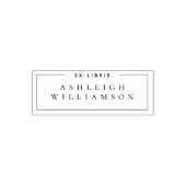 Elegantes Classic Ex Libris Individuelle Name Buch Permastempel (Design)