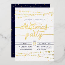 Elegantes Classic Foil Christmas Party