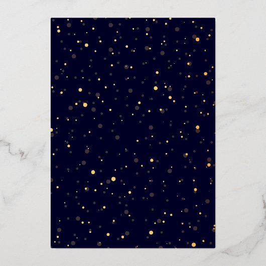 Elegantes Classic Foil Christmas Party Folieneinladung (Rückseite)