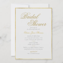 Elegantes Classic Gold Frame ElfenbeinBrautparty