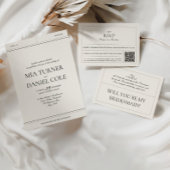 Elegantes Classic Luxury Vintages Foto Hochzeit Einladung