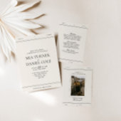 Elegantes Classic Luxury Vintages Foto Hochzeit Einladung