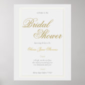 Elegantes Classic Triple Frame Brautparty Willkomm Poster (Vorne)