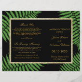 Elegantes Classy Bracken Wedding Program (Vorderseite)