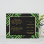 Elegantes Classy Bracken Wedding Program (Stehend Vorderseite)