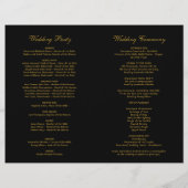 Elegantes Classy Bracken Wedding Program (Rückseite)